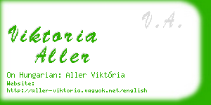 viktoria aller business card