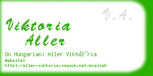 viktoria aller business card